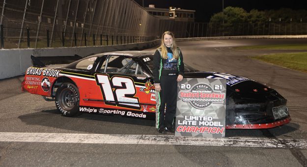 Alexandra Fearn captured the limited late model track championship at Stafford Motor Speedway.