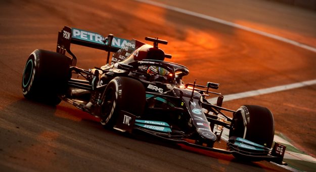 Lewis Hamilton raced to the pole for the Saudi Arabian Grand Prix Saturday. (LAT Images Photo)