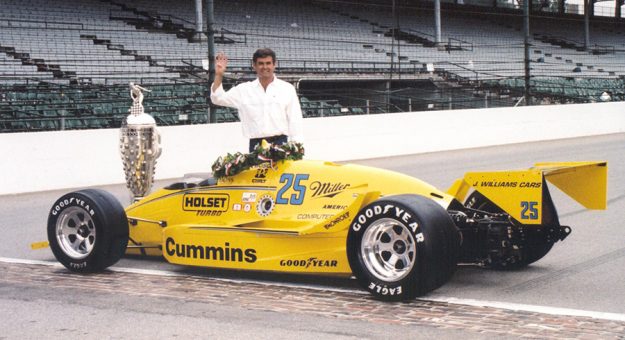 Al Unser claimed his fourth Indianapolis 500 victory in 1987 while driving for Roger Penske. (IMS Archives Photo)