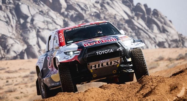 Nasser Al-Attiyah won Sunday's Dakar Rally stage. (Red Bull Photo)