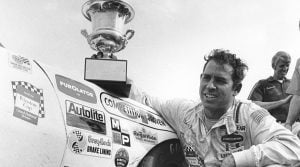 David Pearson after winning the 1976 Southern 500. (Getty Images Photo)