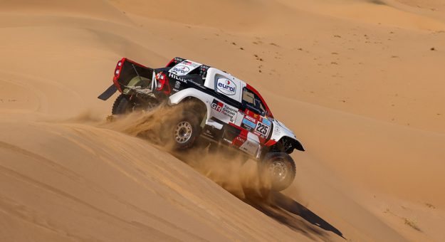 Henk Lategan nabbed his first Dakar Rally stage win Thursday. (Dakar Photo)