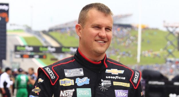 NASCAR Cup Series driver Ryan Preece (37) walks to the grid during the Inaugural EchoPark Automotive Texas Grand Prix NASCAR Cup Series race at the Circuit of the Americas in Austin, Texas, May 23, 2021.  (HHP/Jim Fluharty)