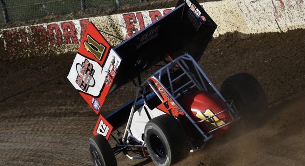 Kerry Madsen will race in place of Parker Price-Miller during the upcoming sprint car events in Florida. (Chad Warner Photo)