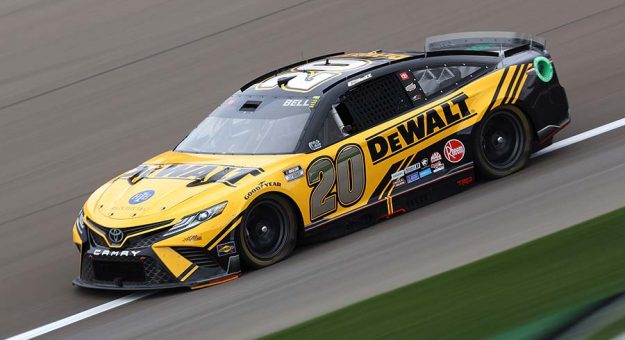 LAS VEGAS, NEVADA - MARCH 05: Christopher Bell, driver of the #20 DeWalt Toyota, drives during qualifying for the NASCAR Cup Series Pennzoil 400 at Las Vegas Motor Speedway on March 05, 2022 in Las Vegas, Nevada. (Photo by Dylan Buell/Getty Images) | Getty Images