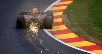 Verstappen Bests Leclerc During Practice In Belgium