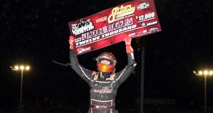 Rogers Hustles To First USAC Score