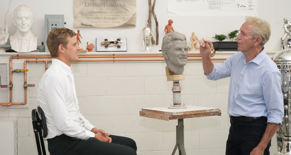 What Goes Into The Indy 500 Face Sculpture?
