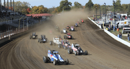 USAC Silver Crown Cars Battle In Illinois