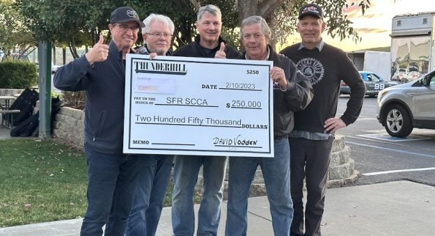 Visit Thunderhill Presents $250,000 Dividend Check page
