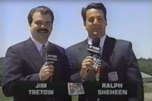 Jim Tretow And Ralph Sheheen From 1997 Asa Broadcast At Five Flags Speedway