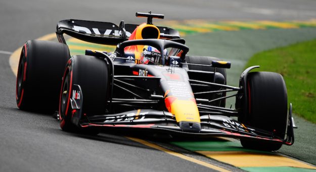 MELBOURNE, AUSTRALIA - APRIL 01: Max Verstappen of the Netherlands driving the (1) Oracle Red Bull Racing RB19 on track during qualifying ahead of the F1 Grand Prix of Australia at Albert Park Grand Prix Circuit on April 01, 2023 in Melbourne, Australia. (Photo by Quinn Rooney/Getty Images) // Getty Images / Red Bull Content Pool // SI202304010303 // Usage for editorial use only // | Getty Images
