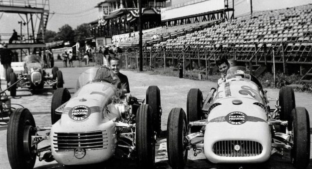 1 Fred Agabshain Right 1950 With Race Winner Johnnie Parrsons