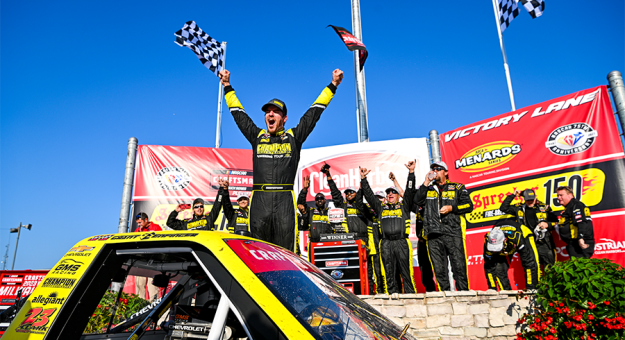 Visit Enfinger Scores Emotional Milwaukee Win For GMS Racing page