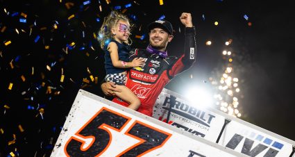 Larson Charges To Home Track Triumph