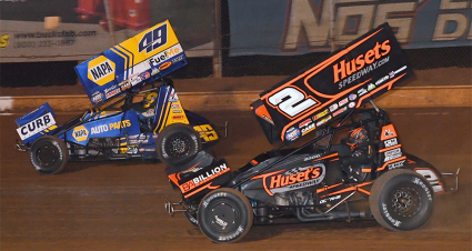 World of Outlaws Sharon Speedway Action