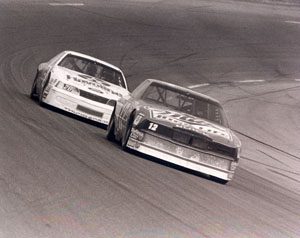 Bobby Allison Leads His Son, Davey, In The 1988 Daytona 500