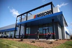 CHARLOTTE, NORTH CAROLINA - DECEMBER 06: Concord, North Carolina Mayor Bill Dusch speaks during the NASCAR Productions Facility Grand Opening on December 06, 2023 in Concord, North Carolina. (Photo by Jared C. Tilton/Getty Images) | Getty Images