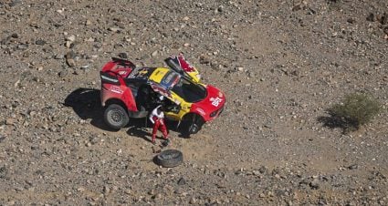 Sainz Takes Advantage Of Loeb’s Setbacks At Dakar