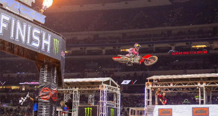 Lawrence Makes It Three Straight In Supercross